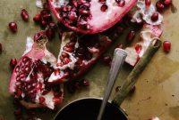 Chocolate Panna Cotta with Port-Poached Pomegranate Sauce