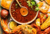 Zesty Seafood Boil Sauce Recipe for Shrimp, Crab & Crawfish
