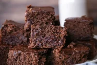Fudgy Double Chocolate Brownies Made with Black Beans