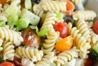 Greek Pasta Salad Recipe with Feta, Olives, and Fresh Herbs