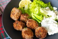 Greek Turkey Meatballs with Tzatziki Sauce Recipe