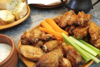 Crispy Air Fryer Chicken Wings with Tangy Blue Cheese Dip