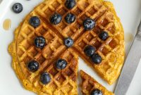 Crispy Sweet Potato Waffles with Maple Butter Recipe