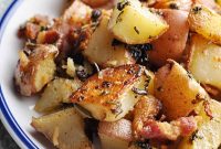 Crispy Cast Iron Potatoes with Bacon and Herbs