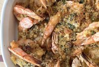 Shrimp Oreganata with White Wine Lemon Butter