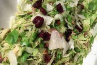 Brussels Sprouts with Bacon, Almonds & Cranberries — Savory Holiday Side