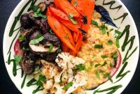 Dijon Lentils with Roasted Vegetables and Herbed Vinaigrette