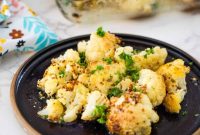 Crispy Dijon-Roasted Cauliflower with Garlic and Herbs