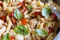 Balsamic Chicken Pasta with Roasted Tomatoes and Parmesan
