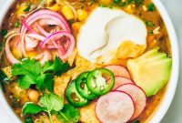 Creamy Vegan Green Chile Soup with Roasted Poblanos