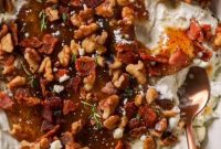 Whipped Blue Cheese Dip with Bacon, Fig Jam & Toasted Walnuts