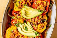 Southwest-Style Stuffed Peppers with Savory Beef and Corn