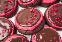 Frosted Raspberry Chocolate Cookies Recipe — Decadent Raspberry Chocolate Cookies