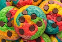 Rainbow Chocolate Chip Cookies Recipe — Colorful, Chewy Treats