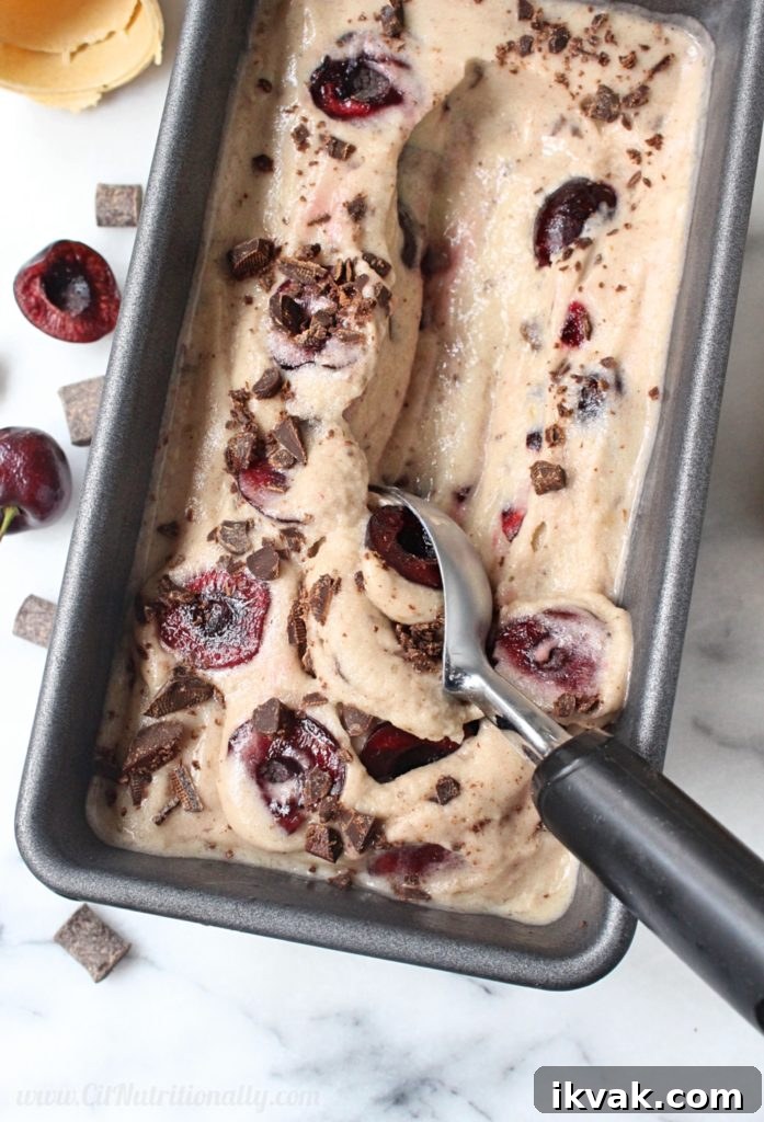 Cherry Chocolate Banana Ice Cream