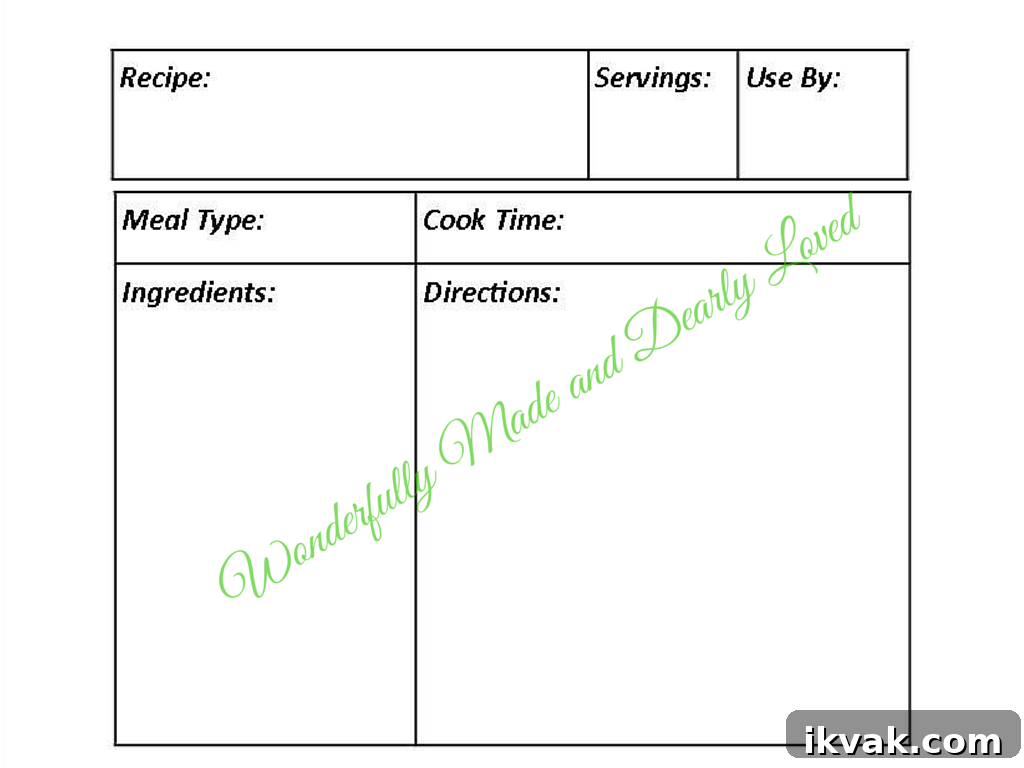 THM-Friendly Freezer Labels Printable Pack 3 Printable Freezer Labels for THM