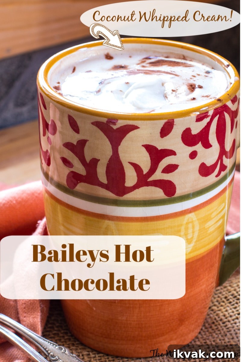 Baileys Hot Chocolate with Coconut Whipped Cream Recipe 4 img 10561 3