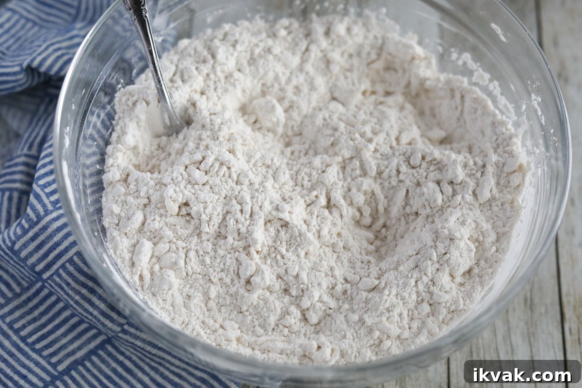 butter and self-rising flour combined into a crumbly dough