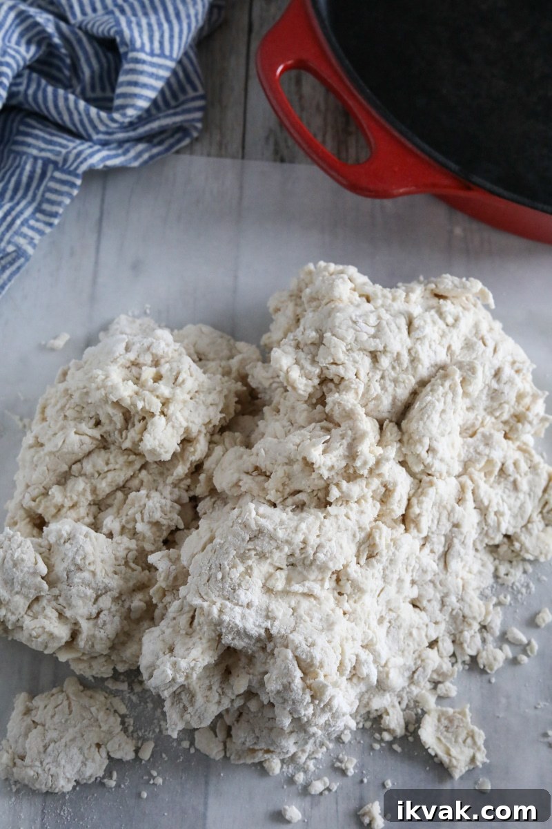 combined biscuit dough