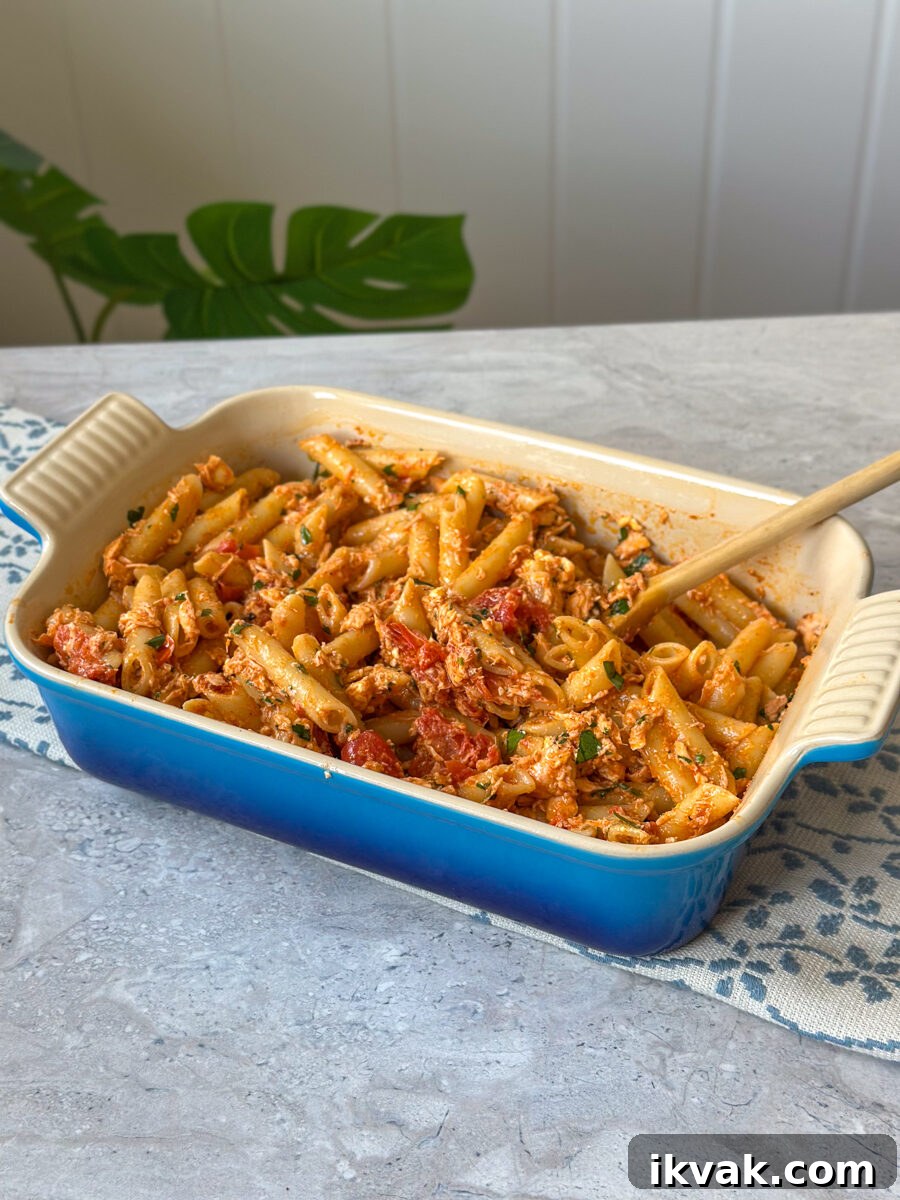 Baked Salmon and Feta Pasta with Cherry Tomatoes 11 salmon feta pasta