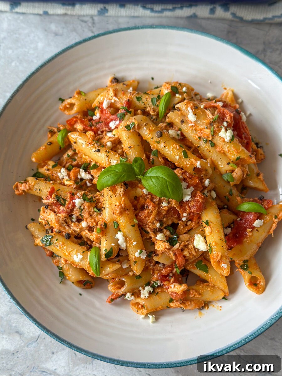 Baked Salmon and Feta Pasta with Cherry Tomatoes 17 salmon feta pasta