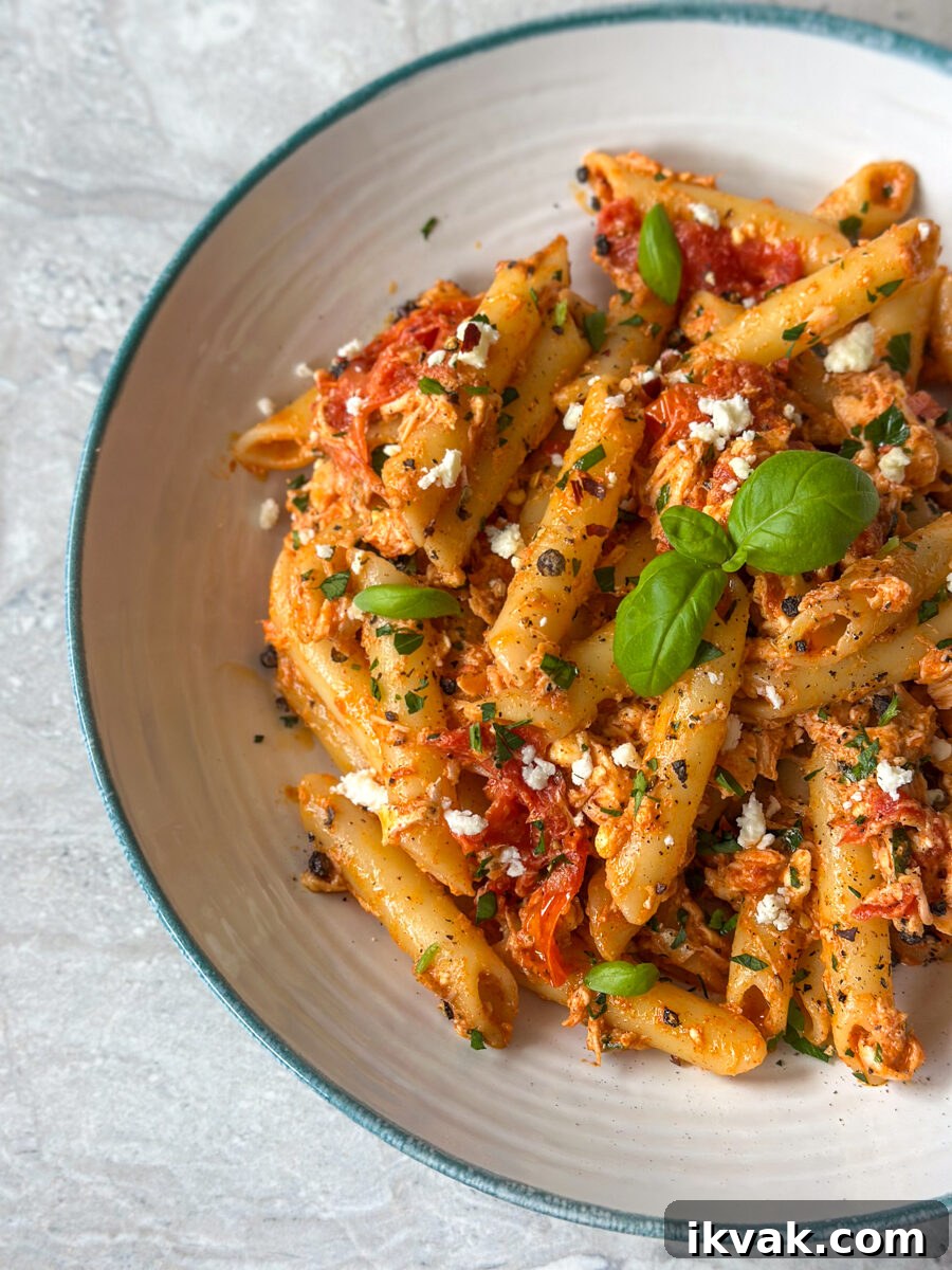 Baked Salmon and Feta Pasta with Cherry Tomatoes 10 salmon feta pasta