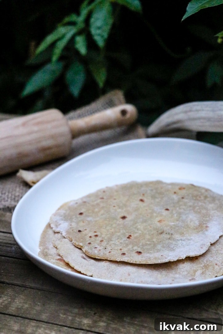 gluten free quinoa flour roti