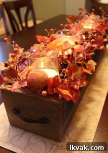 Rustic Autumn Barnwood Centerpiece Ideas for Fall Decor 7 fall-barnwood-centerpiece1