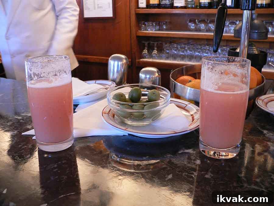 glass of Sparkling Peach Bellini