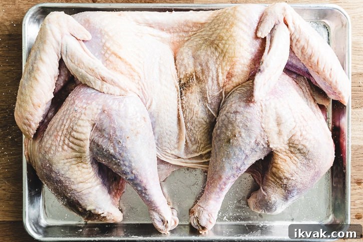 spatchcock turkey on sheetpan