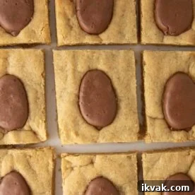 Reese's egg cookie bars