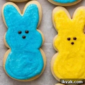 Easter bunny sugar cookies