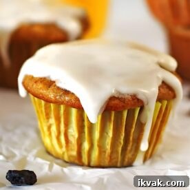 Carrot Cake Muffins on a white table