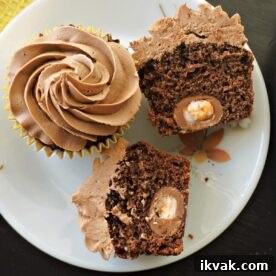 Cadbury creme egg cupcakes