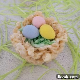 Rice Krispie nests