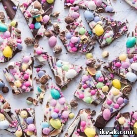 Easter candy bark