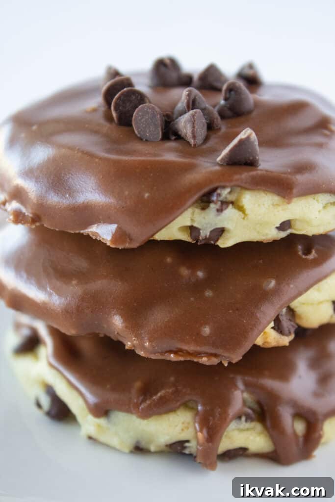 Cake Mix Cookies: Chocolate Chip Sheet Cake Cookie Recipe featured by top US cookie blogger, Practically Homemade