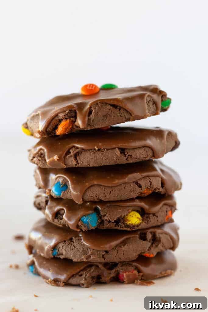 Texas Sheet Cake Cookies Made with a Cake Mix featured by top US cookies blogger, Practically Homemade