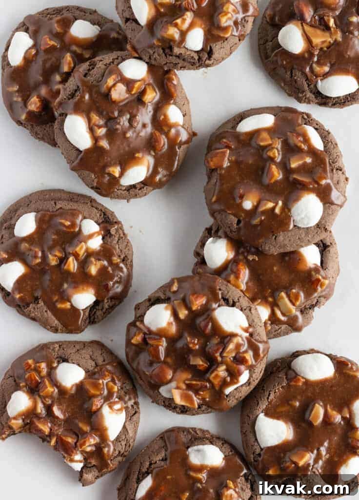 Texas Sheet Cake Cookies Made with a Cake Mix featured by top US cookies blogger, Practically Homemade