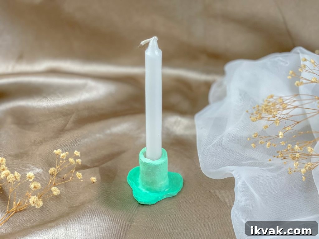 air dry clay Candle Holder