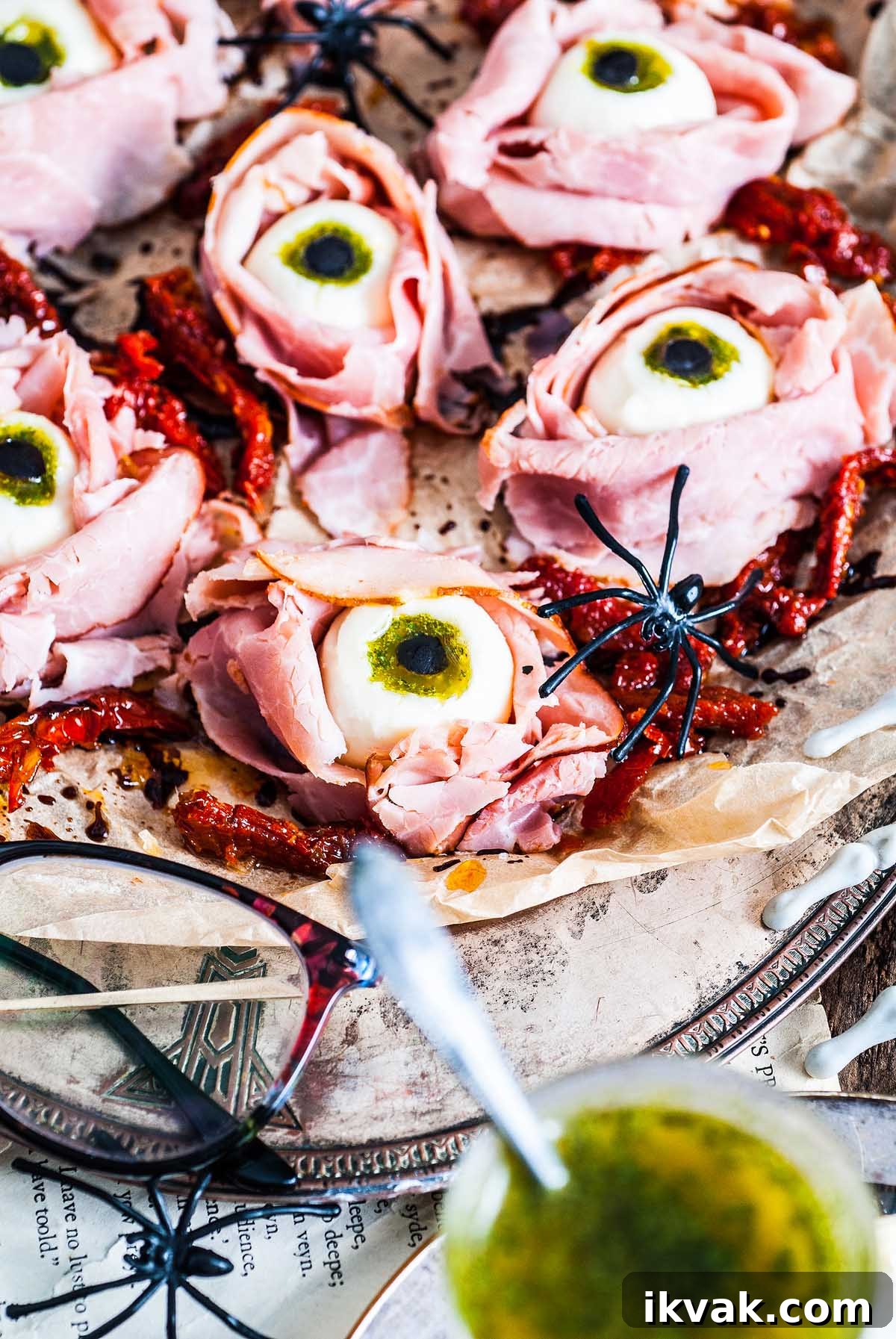 27 Spooky Halloween Appetizers Adults Will Love 12 10. Antipasto Eyeballs