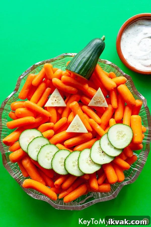 27 Spooky Halloween Appetizers Adults Will Love 22 20. Halloween Veggie Tray