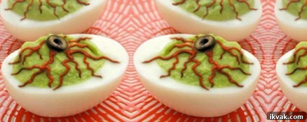 27 Spooky Halloween Appetizers Adults Will Love 25 23. Deviled Eyeballs