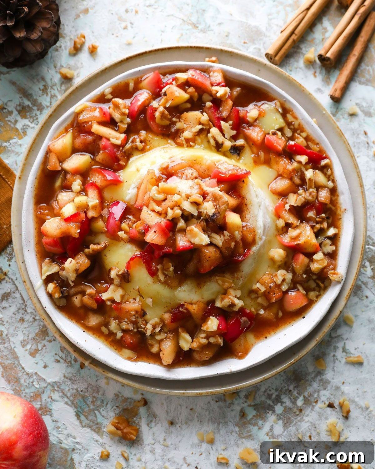 27 Spooky Halloween Appetizers Adults Will Love 6 Baked Brie with Apples