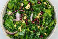 Crisp Kale and Spinach Salad with Cheddar and Pepitas