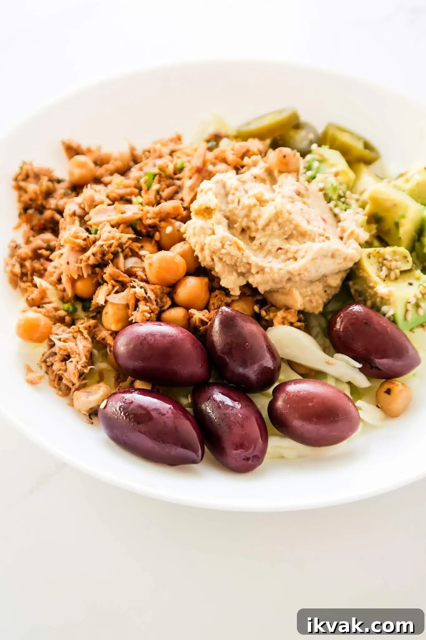 healthy tuna chickpea bowls