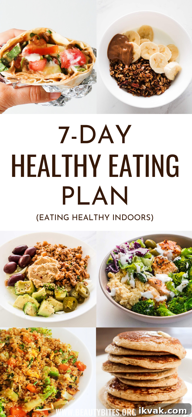 7-Day healthy eating plan to lose weight (or keep a healthy weight!), to have more energy and feel better! No more excuses, with this clean eating meal plan it’s easy to eat healthy on a budget. This meal plan features easy healthy recipes for dinner, lunch, breakfast and snacks that are easy to meal prep for the week. These are great healthy eating beginner recipes - most take 30 minutes or less and are made with easy to find ingredients, for most you also need only one pan (or bowl)