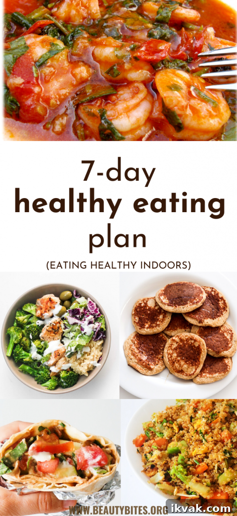 7-Day healthy eating plan to lose weight (or keep a healthy weight!),  to have more energy and feel better! No more excuses, with this clean eating meal plan it’s easy to eat healthy on a budget. This meal plan features easy healthy recipes for dinner, lunch, breakfast and snacks that are easy to meal prep for the week. These are great healthy eating beginner recipes - most take 30 minutes or less and are made with easy to find ingredients, for most you also need only one pan (or bowl)