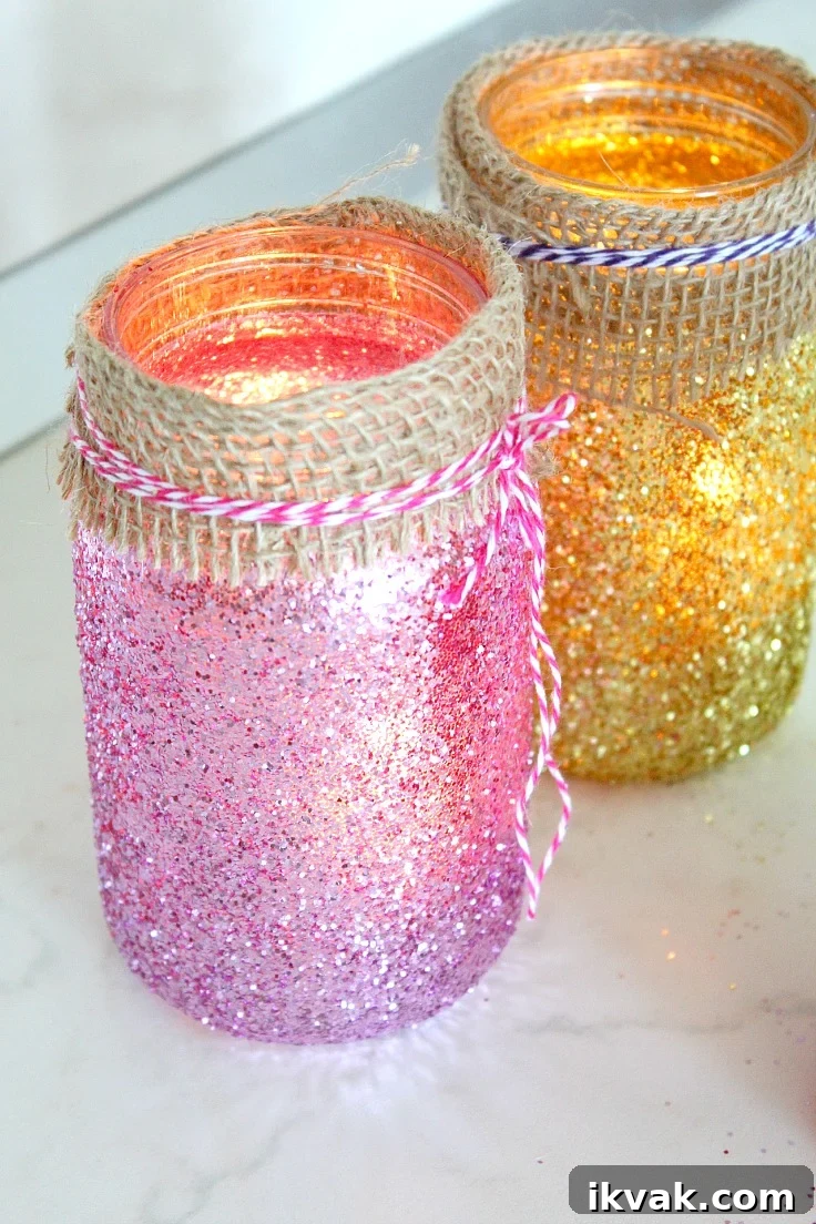 DIY Jar Luminaries