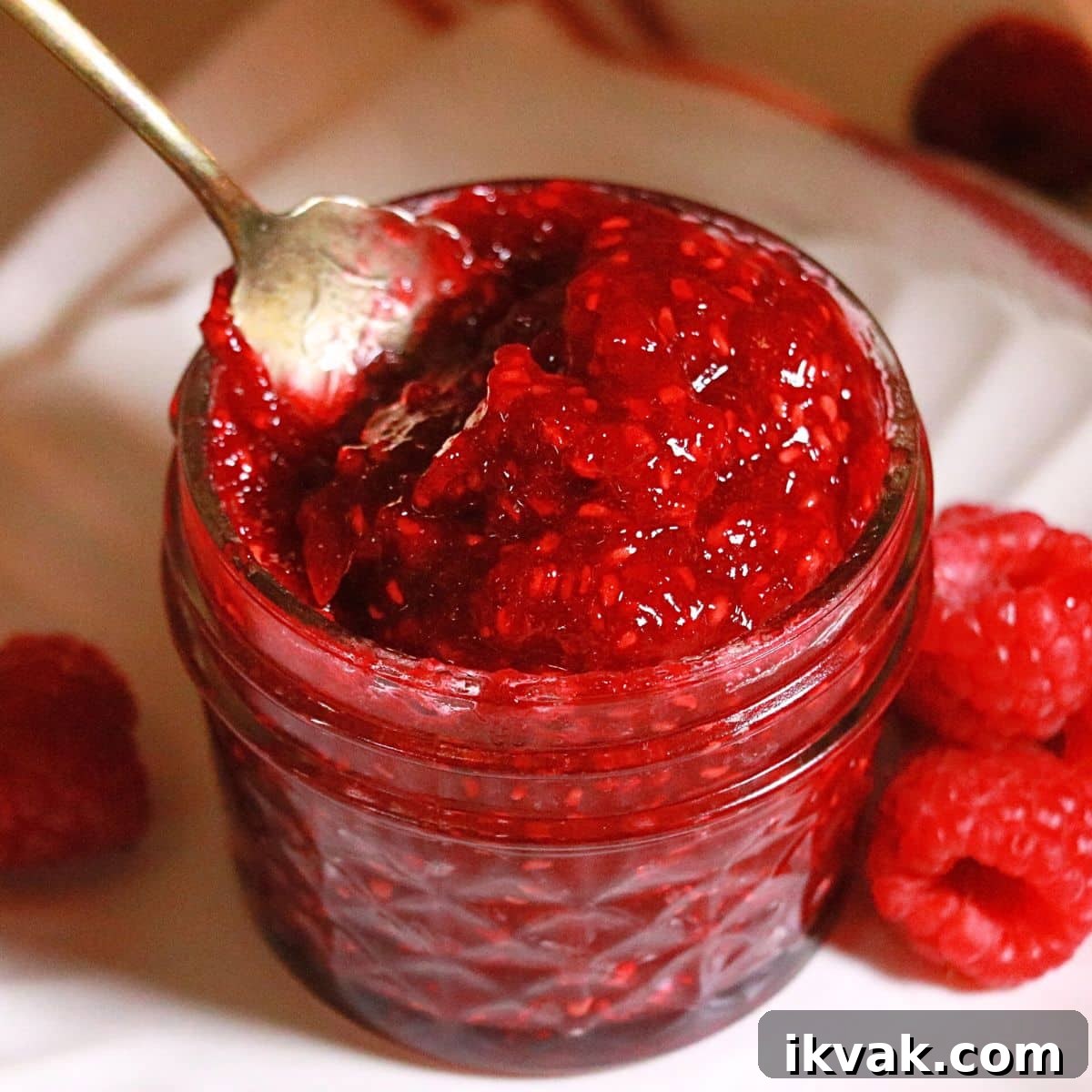 easy raspberry jam without pectin